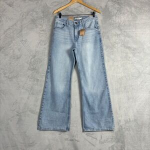 Levis Middy Loose Boot Jeans Light Wash Denim Mid Rise A6061-0000 Womens 28x31